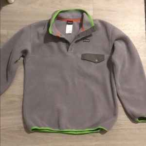 Kids Patagonia Snap Fleece Pullover